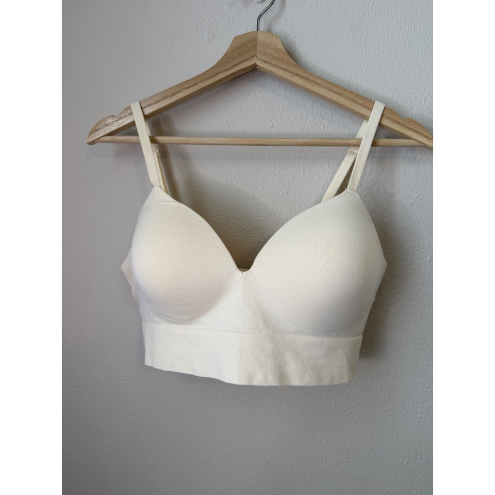 Truekind Supportive Comfort Wireless Shaping Bra Cream Ivory Size Large NWT